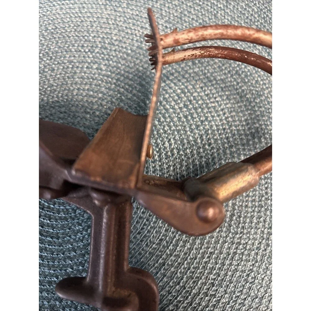 Goodell Co Primitive Dual Cherry Pitter (D5L) Cast Iron & Wood Pit Remover